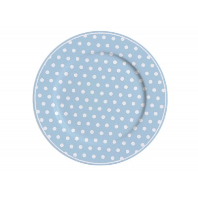Десертная тарелка Blue with dots 19 см